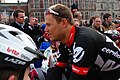 Thor Hushovd aan de start van de Omloop Het Nieuwsblad 2009