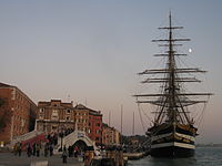 Jedrenjak Amerigo Vespucci u Veneciji, Italija
