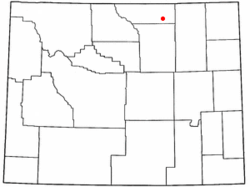 Location of Clearmont, Wyoming