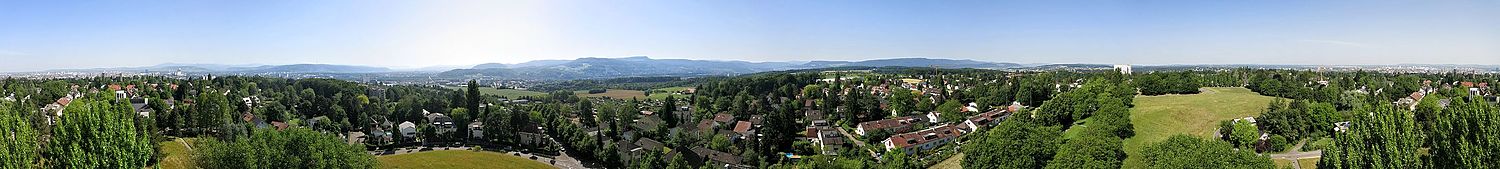 360° Panorama vom Bruderholz Wasserturm