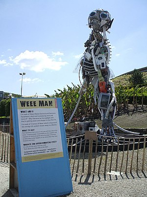 English: Weee Man, Eden Project WEEE stands fo...