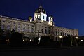 El Museo de Historia del Arte por la noche.