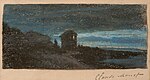 "Yport, la nuit" (c. 1861) pastel - Claude Monet (W P 7)