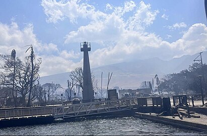 Lahaina Lighthouse after the August 2023 wildfire