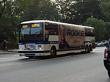 The SIM1 route, one of the bus routes added in the reorganized Staten Island express bus system 59th St 7th Av td (2018-08-27) 01.jpg
