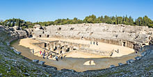 Anfiteatro de las ruinas romanas de Itálica, Сантипонсе, Севилья, Испания, 2015-12-06, DD 26-29 PAN.JPG