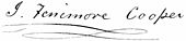 signature de James Fenimore Cooper