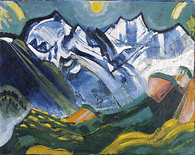 Bjerglandskab med Scheerhorn, 1920