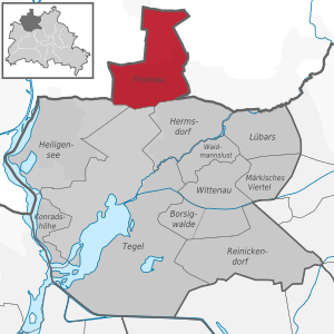 Frohnau auf der Karte von Reinickendorf