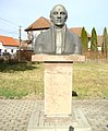 Bustul lui Kis Gergely, întemeietor al Colegiului Reformat din Odorheiu Secuiesc, născut în Păsăreni