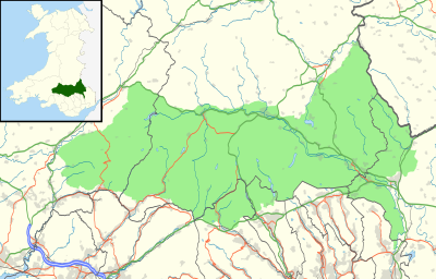 Location map United Kingdom Brecon Beacons