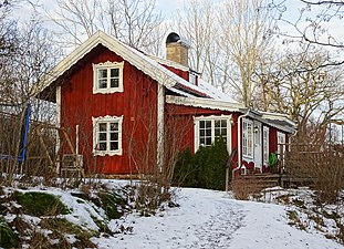 Gamla brostugan på Huddingesidan, 2018.