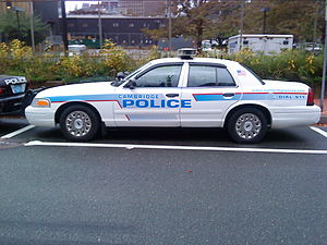 English: A Ford Cambridge Police Department, p...