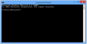 Windows Console s cmd.exe ve Windows 8