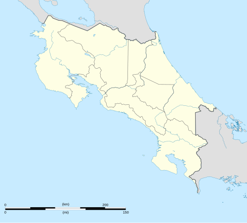 Mapa konturowa Kostaryki