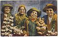 Venditori di agli e cipolle in Napoli nel XIX secolo (cartolina)