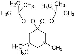 Strukturformel von 1,1-Di(tert-butylperoxy)-3,3,5-trimethylcyclohexan