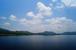 Dimna Lake in Boram block - Dalma Hills in the background