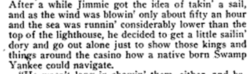 Раннее упоминание «Болотного янки» из «Джимми Пульсифер идет домой» Уильяма Бернса Вестона, опубликованного в The Metropolitan в 1912 году.