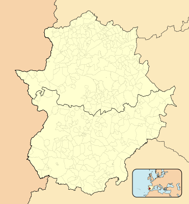 Mapa de localización de Extremadura