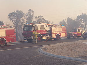 FESA appliances, operating during bushfires in...