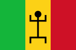 Flaggan som användes under federationen med Mali 1959-1960