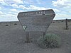 Fossil lake interpretive sign