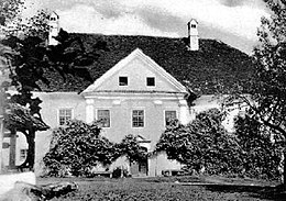 Dvorec Grundelj leta 1928
