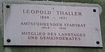 Leopold Thaller – Gedenktafel