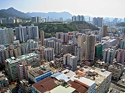 Day view of the Sham Shui Po District skyline