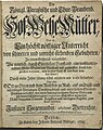 Titelblatt des Werkes, einer späteren Auflage (1723)