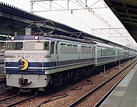 EF65 105牽引「カートレイン名古屋」（1988年）