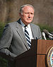 John Otho Marsh speaking at Arlington Cemetery, March 1985.jpg