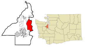 Poziția localității Bainbridge, Washington