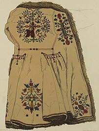 Embroidered kozhukh, 19 century