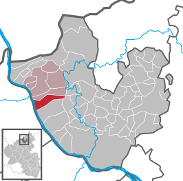 Kaart van Leubsdorf (am Rhein)