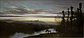 Les Vapeurs du soir, paysage, vers 1870, Antoine Chintreuil