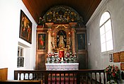 Statua della Madonna Nera nella chiesa di Loreto a Salisburgo.