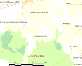 Poziția localității Le Ménil-Bérard