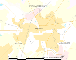 Kart over Montaigu-Vendée