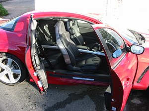 Mazda RX-8 with doors open