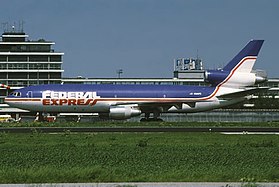 L'appareil impliqué dans l'incident, ici photographié à l'aéroport d'Amsterdam-Schiphol en juin 1986