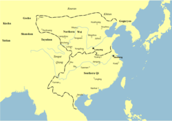 Southern Qi and its neighbors