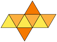 Patron de l'octaèdre régulier