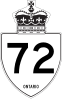 Highway 72 shield