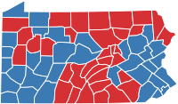 Pennsylvania Senatorial Election Results by County, 2006.svg