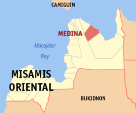 Medina na Misamis Oriental Coordenadas : 8°55'N, 125°1'E