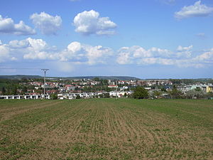 Panoramski pogled na Drnovice.