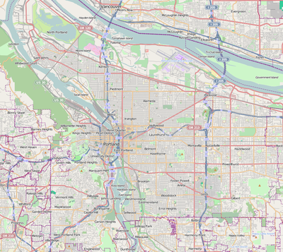 Location map Portland