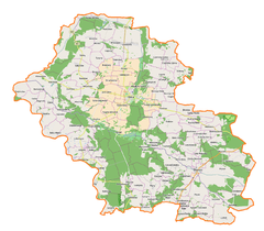 Mapa lokalizacyjna powiatu górowskiego